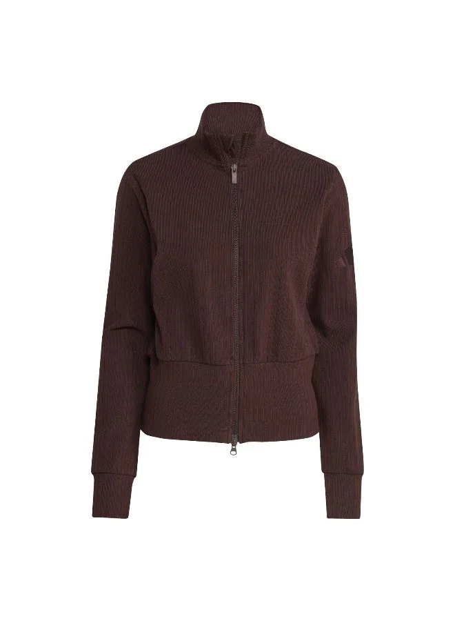 Adidas W All Szn W Fz Brown Track Top Track Tops For Women